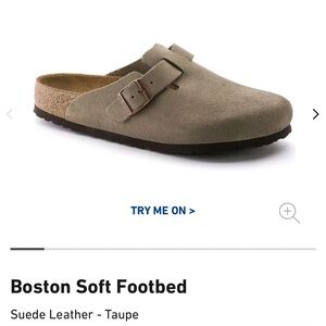 LOOKING FOR! Birkenstock Boston Soft Footbed Suede Leather - Taupe